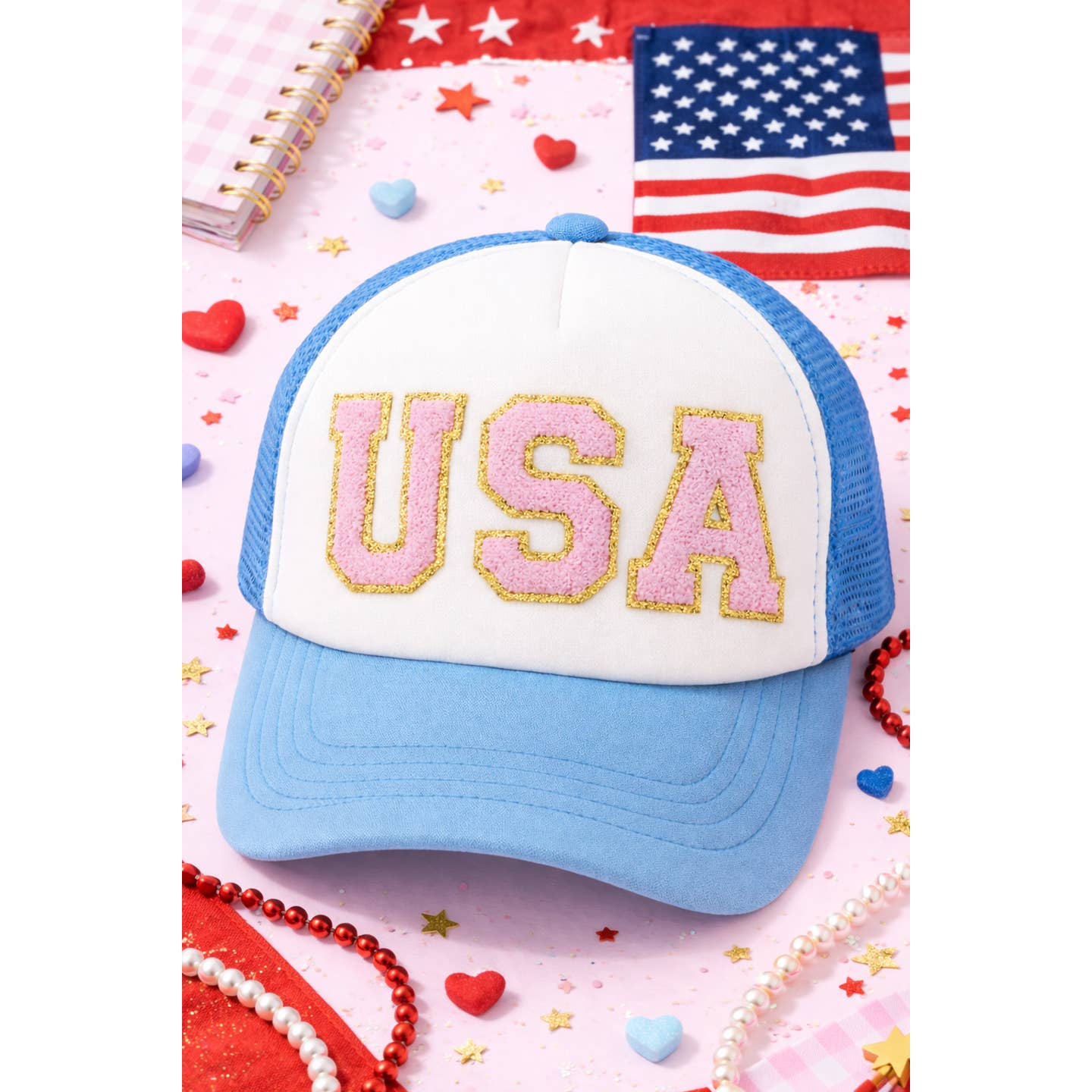 USA Patch Trucker Hat
