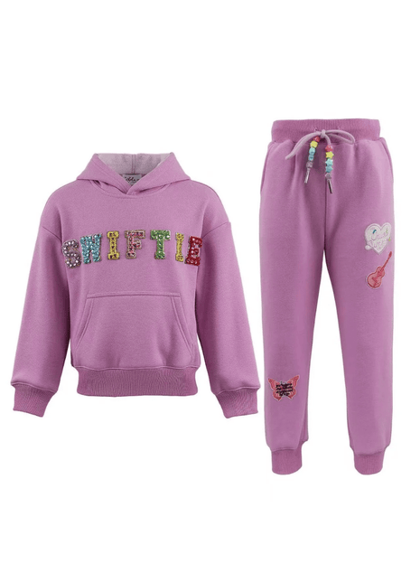 Lola And The Boys Lavender Crystal Swiftie Track Set Front