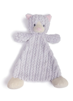 Demdaco Kennedy Kitty Rattle Blankie Front