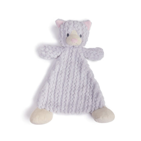 Demdaco Kennedy Kitty Rattle Blankie Front