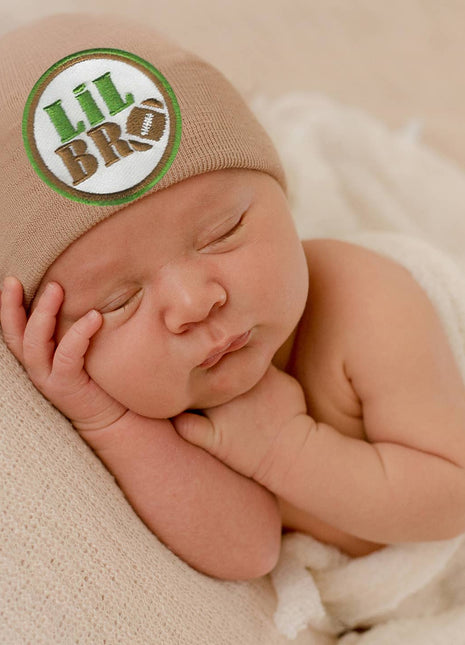 Ilybean Tan Lil Bro Newborn Boy Hat