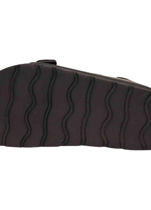 Eastern Off Price Norty 2-Strap Slide Sandal For Kids - Black Strap 41914 Bottom view