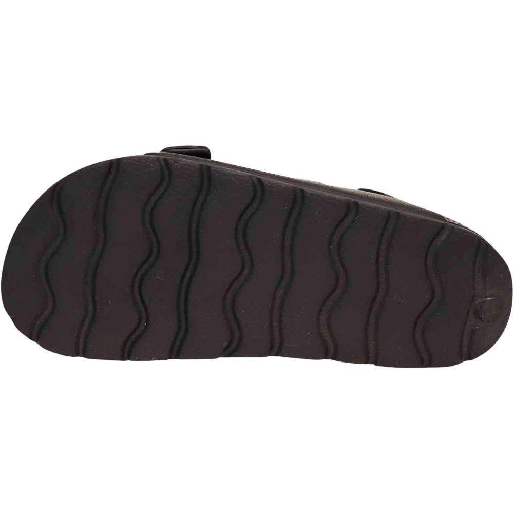 Eastern Off Price Norty 2-Strap Slide Sandal For Kids - Black Strap 41914 Bottom view