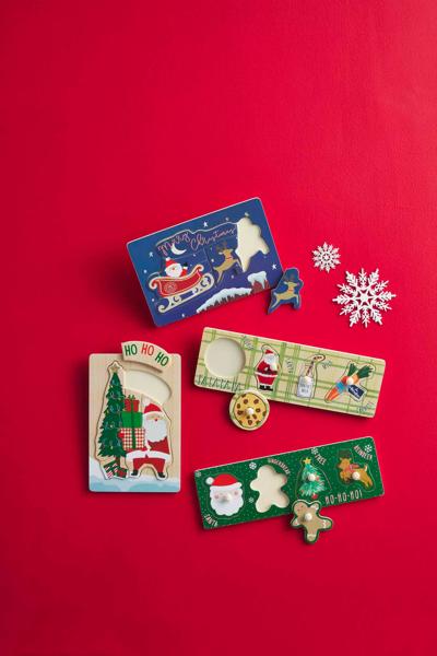 Mudpie Christmas Wood Puzzles