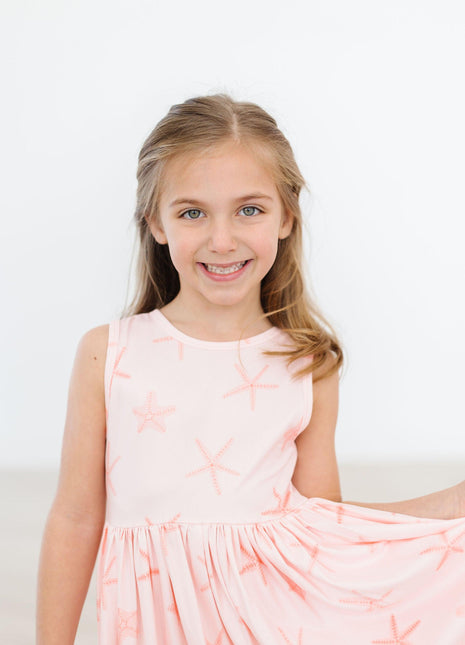 Model Wearing Mila & Rose Starfish Tank Twirl Dress