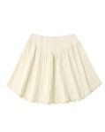 Smocked V Mini Skirt || Citron Stripe