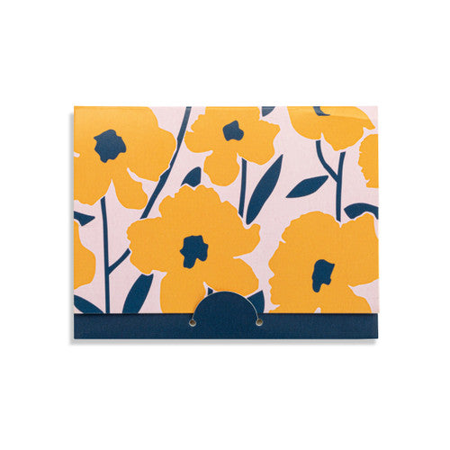Demdaco I Love You Mom Floral Card & Gold Necklace-16in
