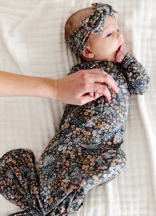 Model Wearing Lou Lou & Company Bea Knotted Gown