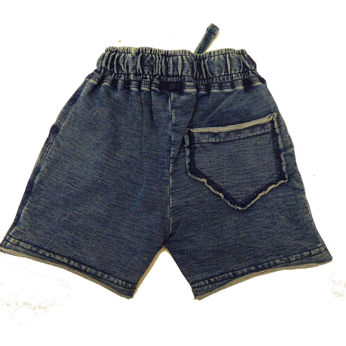 Baby Steps And Mish Kids Kids Enzyme Shorts - Dark Denim Back