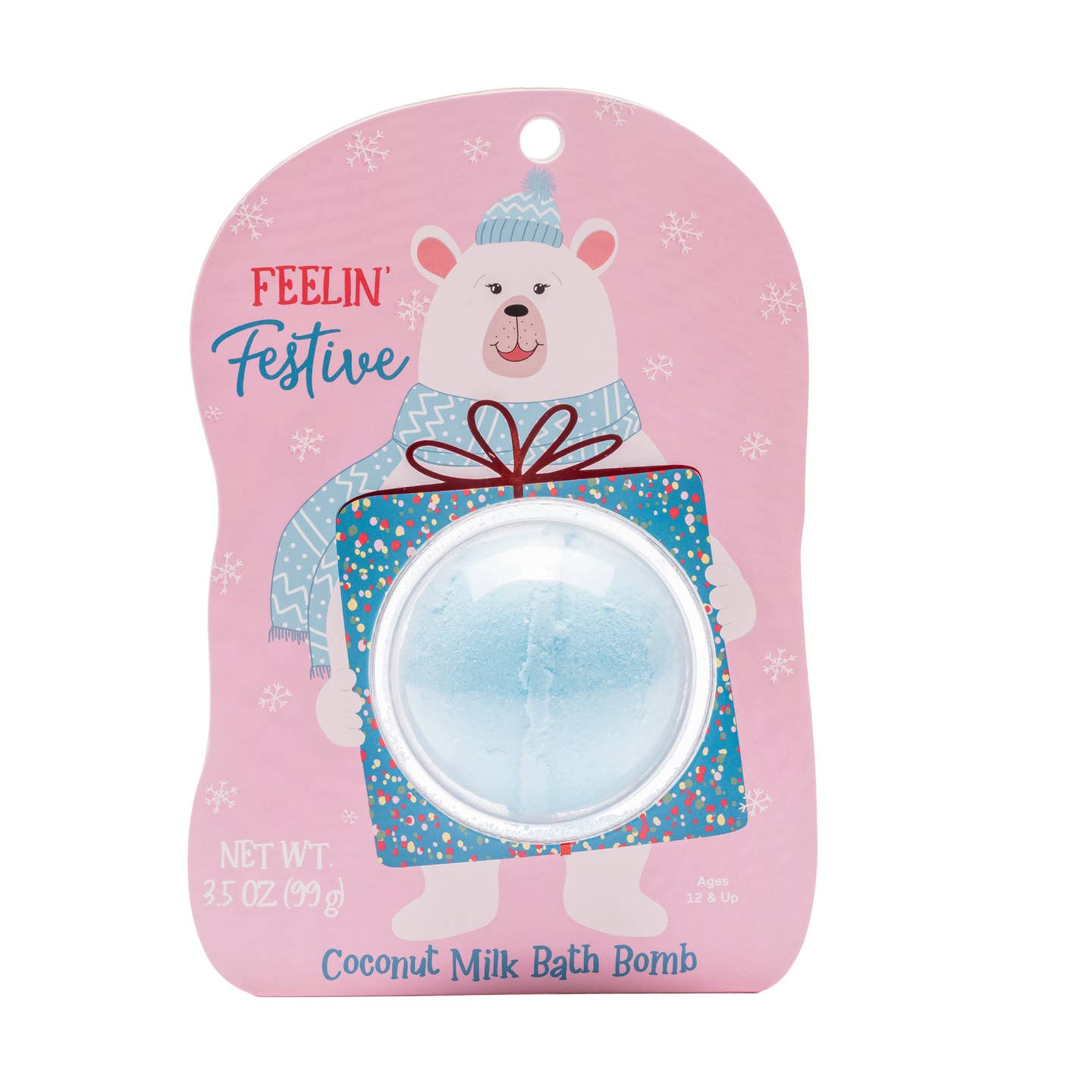 Cait + Co Polar Bear Christmas Clamshell Bath Bomb - Feelin' Festive