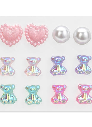 Iscream Beary Sweet Stick On Earrings