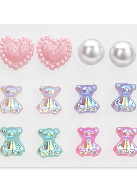 Iscream Beary Sweet Stick On Earrings