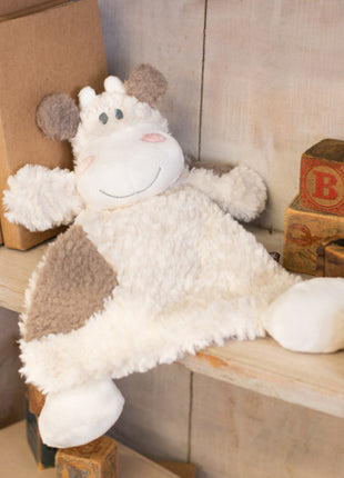 Demdaco Moozer Cow Rattle Blankie