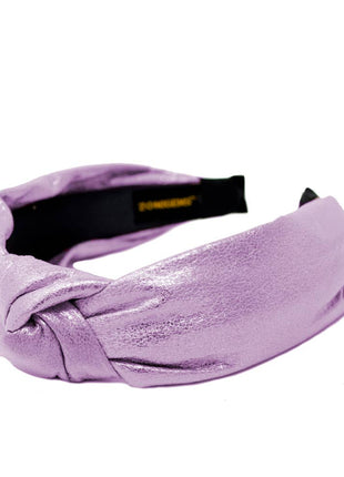 Tiny Treats Shiny Rainbow Knot Headband - Purple