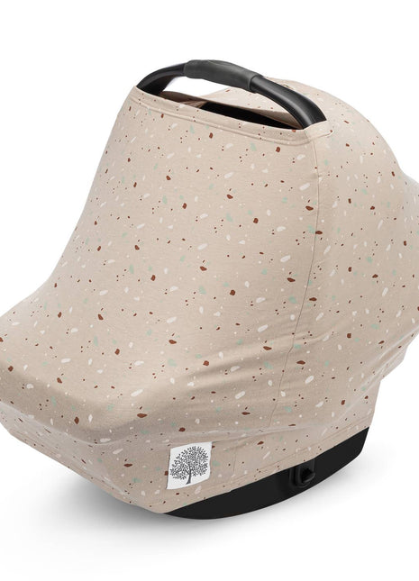 Parker Baby Co. Multi-Use Cover, Pebble as a carseat cover
