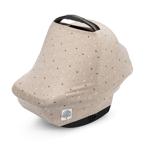Parker Baby Co. Multi-Use Cover, Pebble as a carseat cover