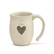 Demdaco Warm Heart Ivory Stoneware Nana Heart Mug 16oz