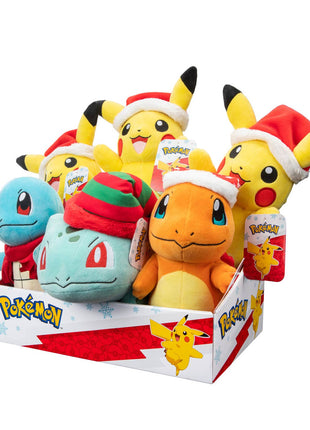 License 2 Play Toys Pokemon 8in Holiday Plush Assortment in 6pc Display