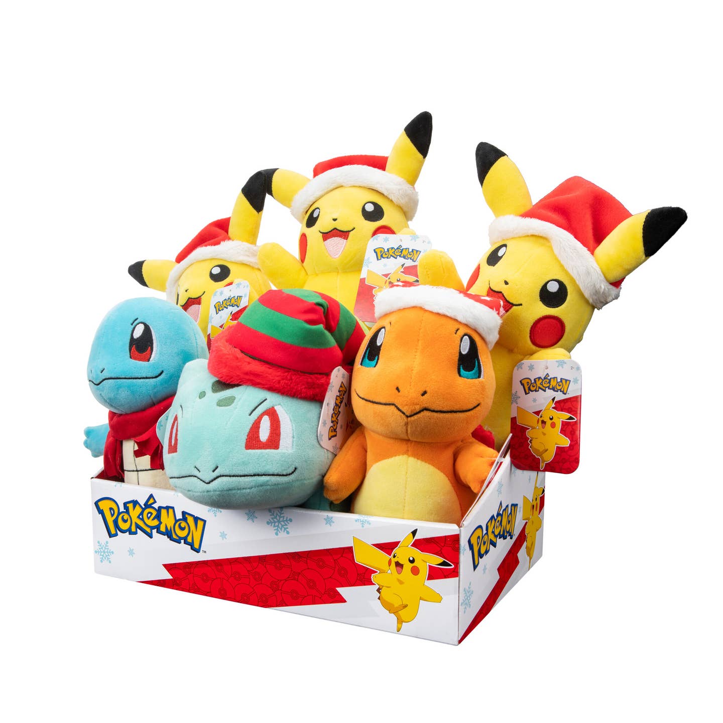 License 2 Play Toys Pokemon 8in Holiday Plush Assortment in 6pc Display