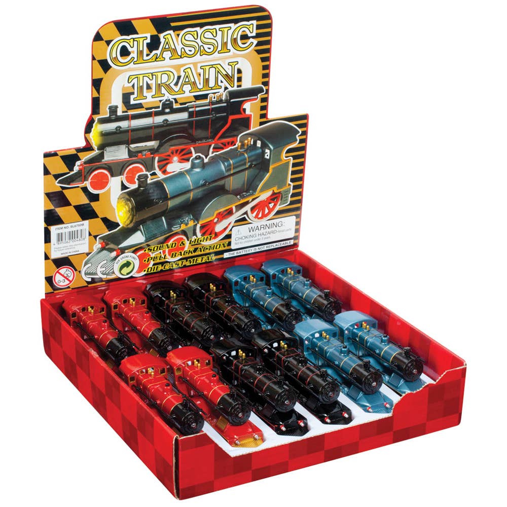 Toysmith Classic Light & Sound Train, Assorted Styles in Display 