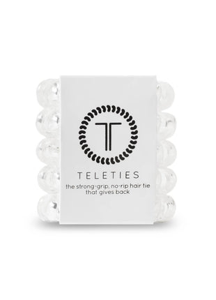 Teleties Spiral Hair Coils | Tiny | Crystal Clear Hair Ties