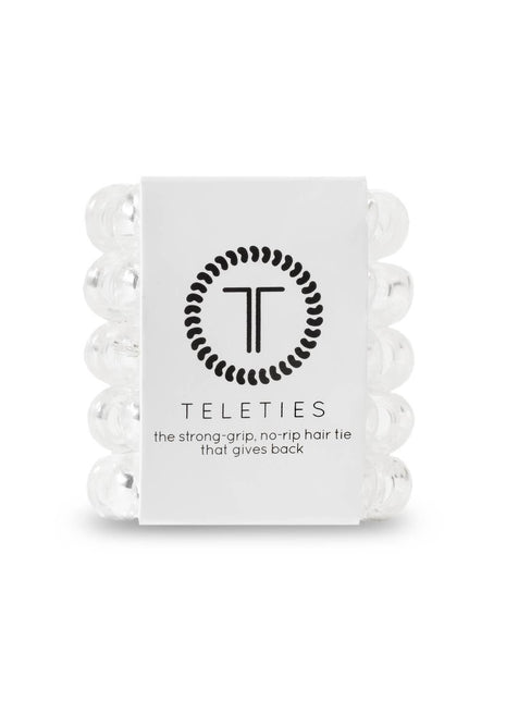 Teleties Spiral Hair Coils | Tiny | Crystal Clear Hair Ties