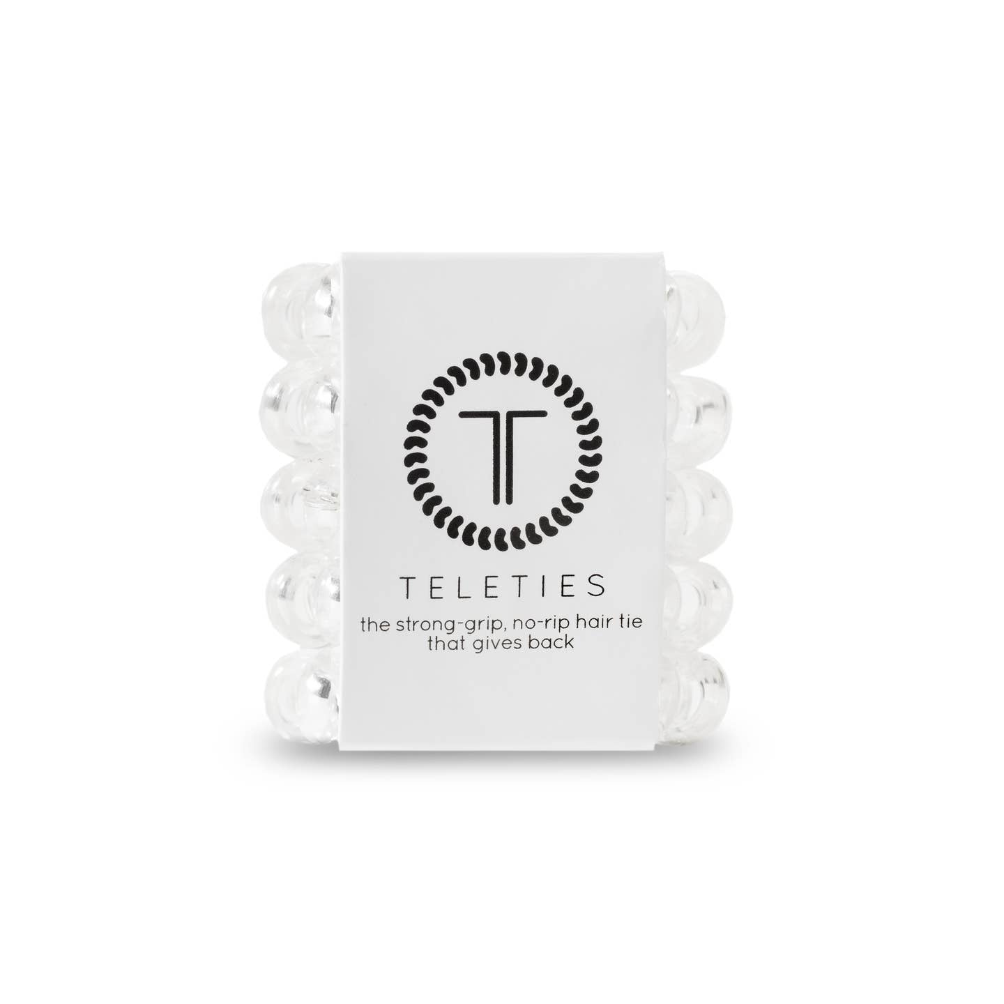 Teleties Spiral Hair Coils | Tiny | Crystal Clear Hair Ties