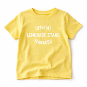 The Wishing Elephant Kids Lemonade Stand Manager Shirt Funny Summer Tee