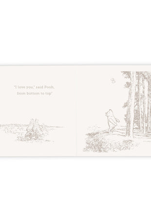 Demdaco Winnie-the-Pooh Book and Blanket Gift Set - 5x5in Book