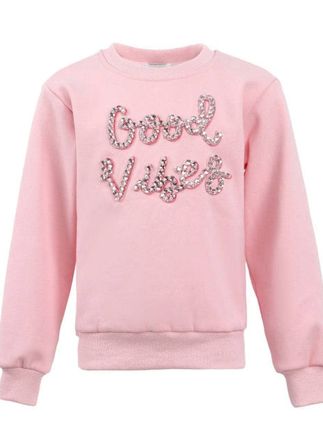 Lola And The Boys Sparkling Good Vibes Sweatshirt Front