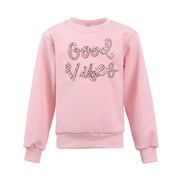 Lola And The Boys Sparkling Good Vibes Sweatshirt Front