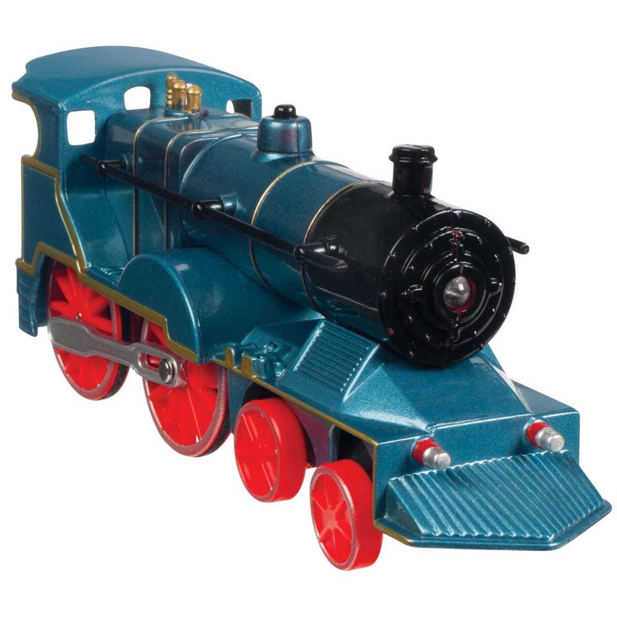 Toysmith Classic Light & Sound Train- Blue Front View