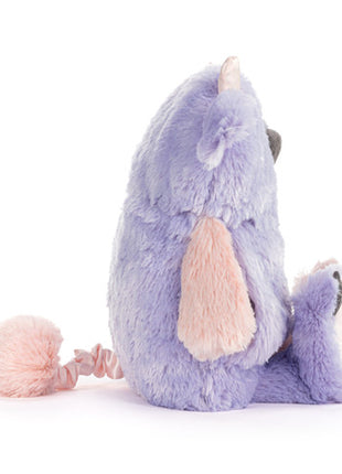 Demdaco Calming Cuddlers Purple Monster Stuffed Animal 10"