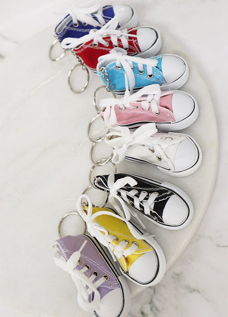 Love And Repeat Canvas Rubber Sole Sneakers Novelty Key Chain