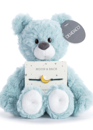 Demdaco Moon and Back Blue Bear - 8in