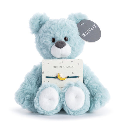 Demdaco Moon and Back Blue Bear - 8in