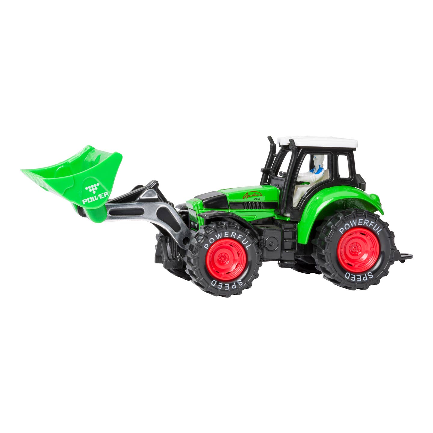 Toysmith Rollin' Scoop Tractor-Toy Tractor, Farm Toys, Die Cast - Green
