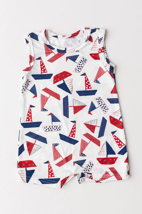 Mila & Rose Stars, Stripes & Sails Shorty One-Piece