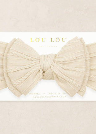 Lou Lou & Company Cable Knit Headband - Oat