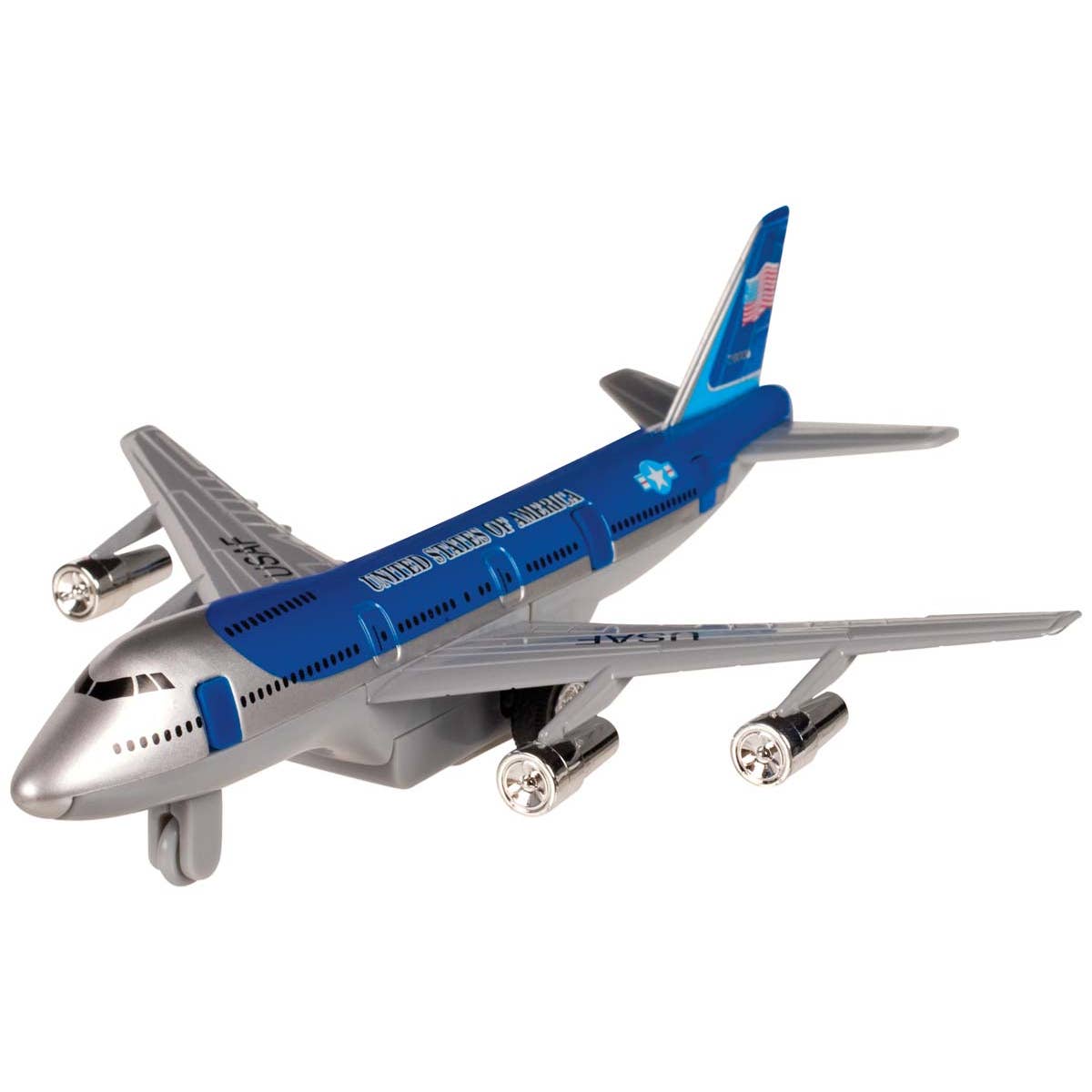 Toysmith Pull Back Turbo Jets, Die-Cast, Assorted