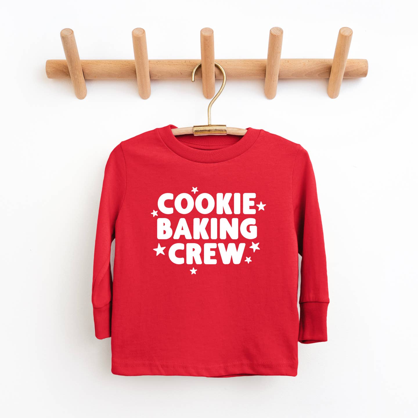 Benny & Ray Apparel Cookie Baking Crew Toddler and Youth Christmas Shirt - Red