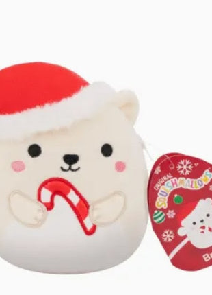 License 2 Play Toys Squishmallows 5" Holiday Plush Asst in 12pc Display - Polar Bear/Brooke