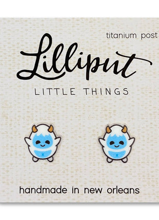 Lilliput Little Things Yeti Earrings // Winter Earrings