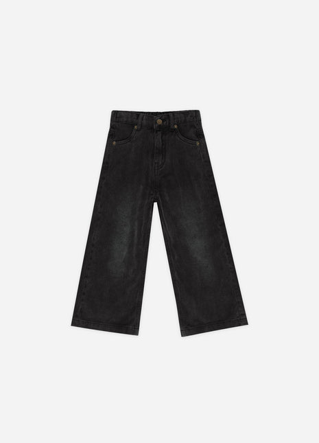 Rylee + Cru Straight Leg Pant || Washed Black