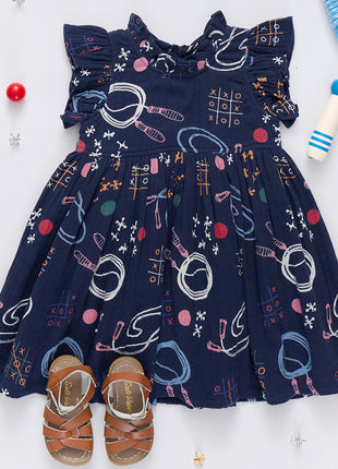 Pink Chicken Girls Jennifer Dress - Tic Tac Toe