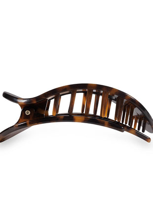 Teleties Round Flat Hair Clip | Small | Tortoise