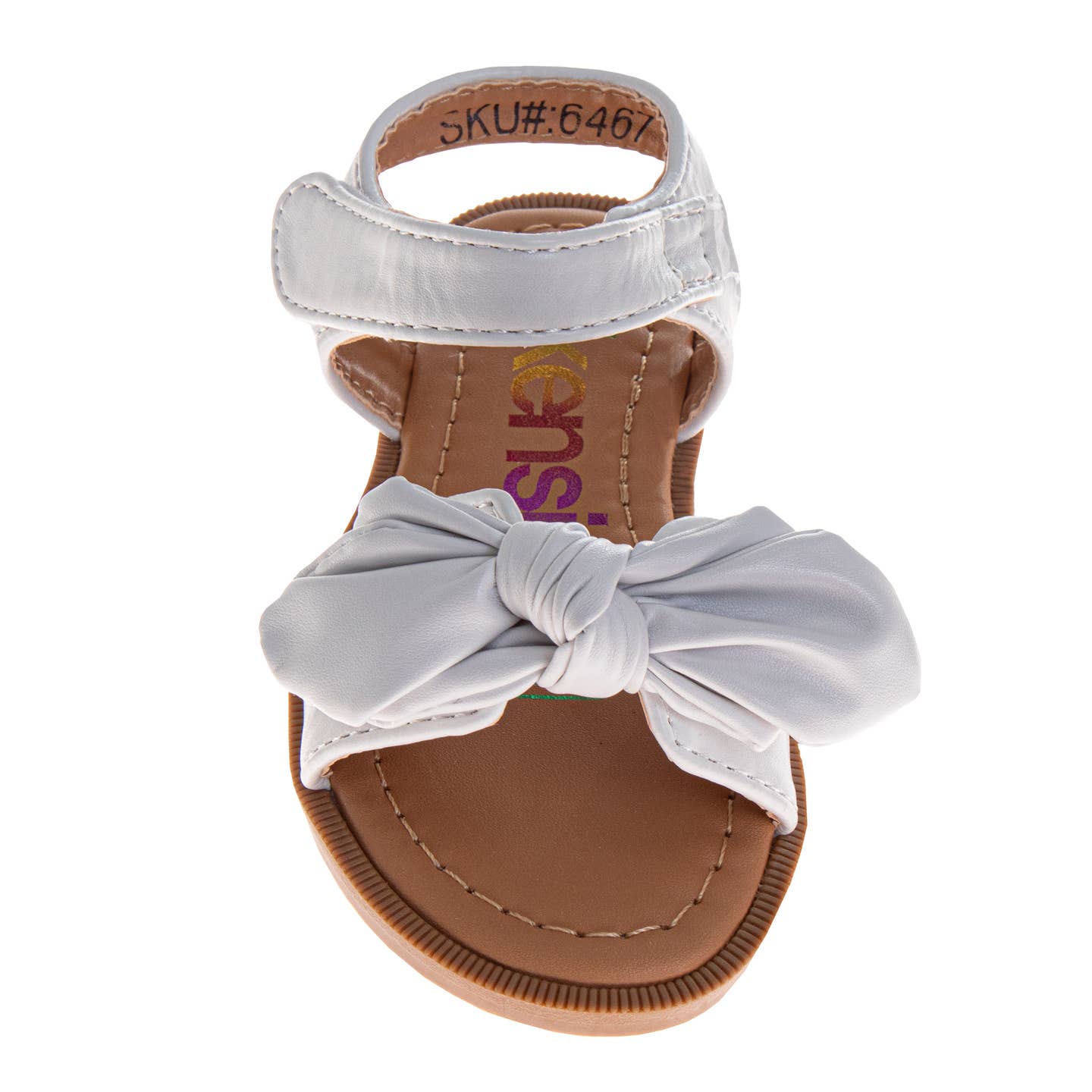 Josmo Shoes Inc. Kensie Girl Toddler Bow Flat Sandals Dress Shoes (Toddler)