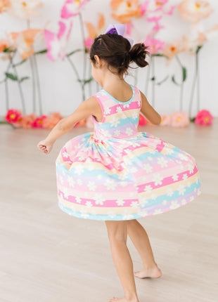 Model Wearing Mila & Rose Daisy Dreams Tank Twirl Dress