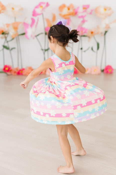 Model Wearing Mila & Rose Daisy Dreams Tank Twirl Dress