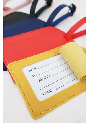 Love And Repeat Classic Solid Color Luggage Tag Inside